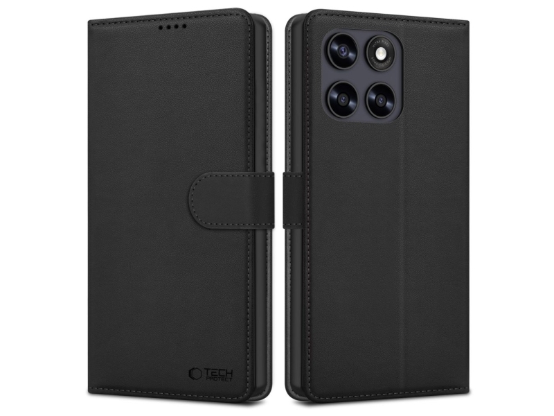 Tech-Protect Wallet Case for Motorola Moto G67 / G77 - Black