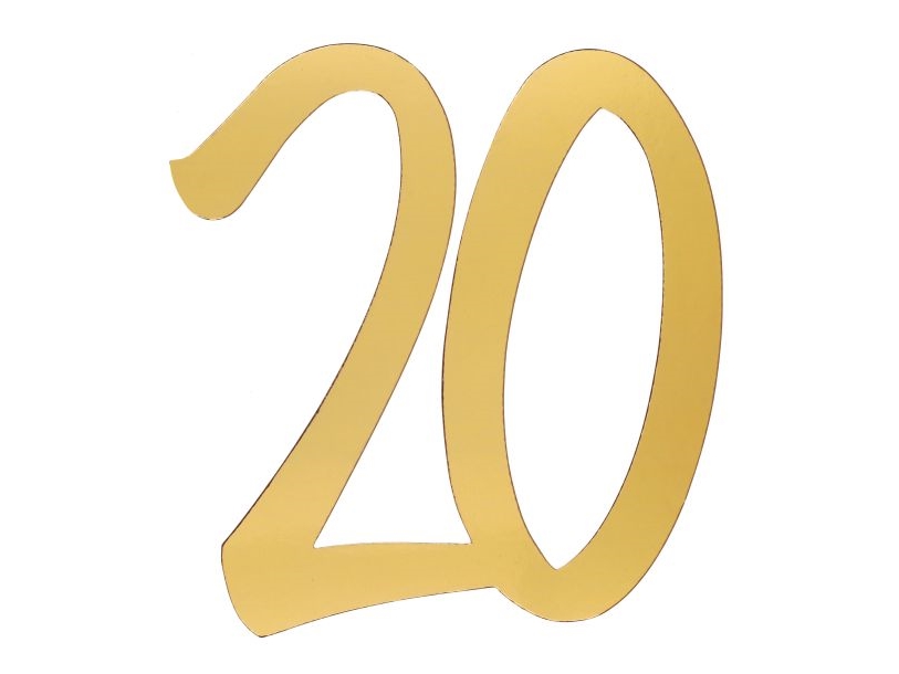 Gulddekorationsnumre, 20 År