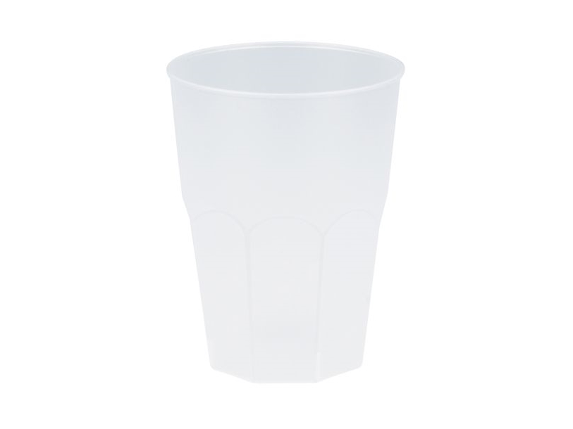 Getönte Weiße Kunststoff-Gläser 420 Ml, 6 Stk.