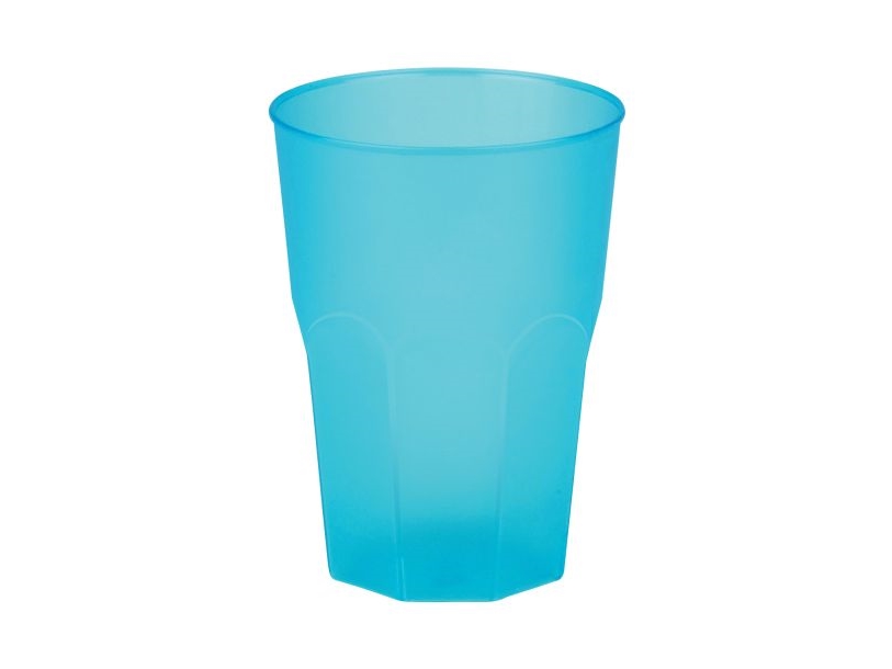 Türkise Plastik-Trinkgläser 420 Ml, 6 Stk