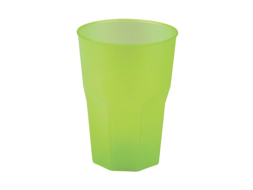 Lime plast drikkeglas 420ml, 6 stk