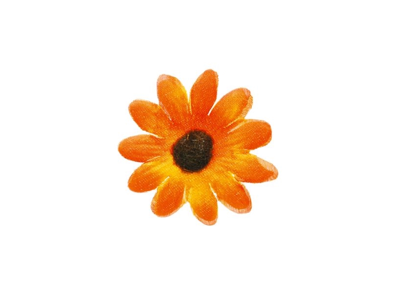 Orange Deko-Gänseblümchen, 5 Cm