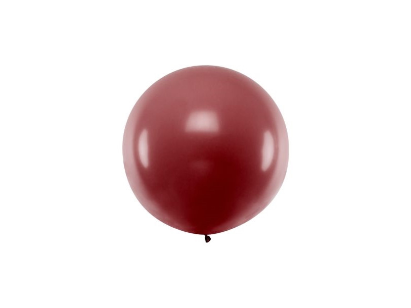 Pastellweinroter Jumbo-Ballon, 1 Stück