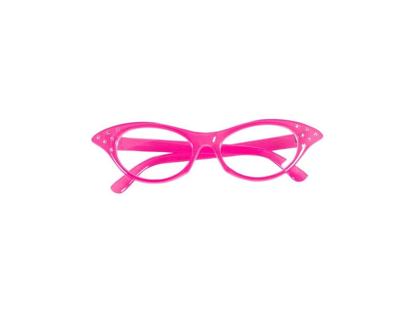 Pinkfarbene 50Er-Brille(N)
