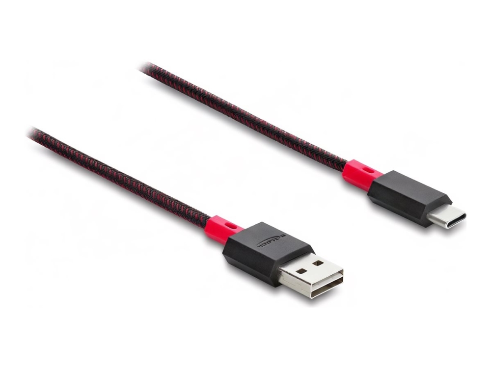 Delock Easy-Usb 2.0-Kabel Type-A-Stik Til Usb Type-C-Stik 2 M Sort