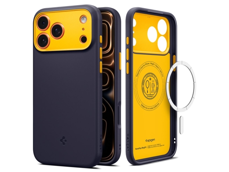 Spigen Acs10260, Cover, Apple, Iphone 17 Pro Max, 17,5 Cm (6.9"), Heidelbeere, Navy