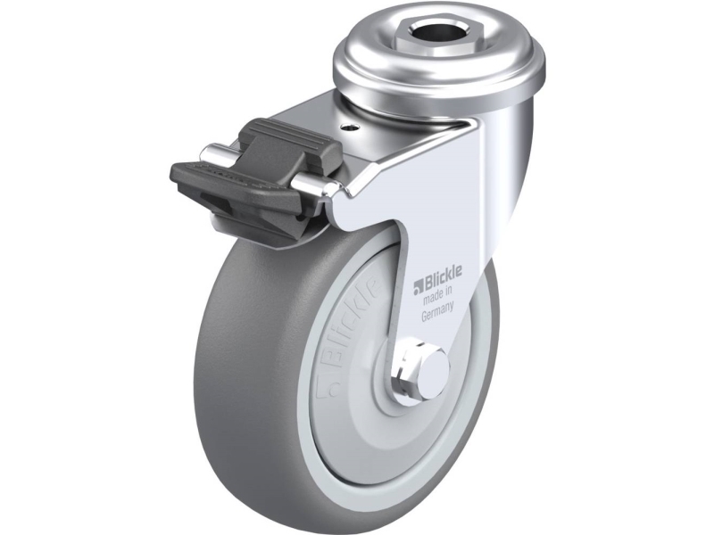 Blickle 344341 Lra-Tpa 75Kf-Fi Lenkrolle Mit Bremse 75 Mm 75 Kg