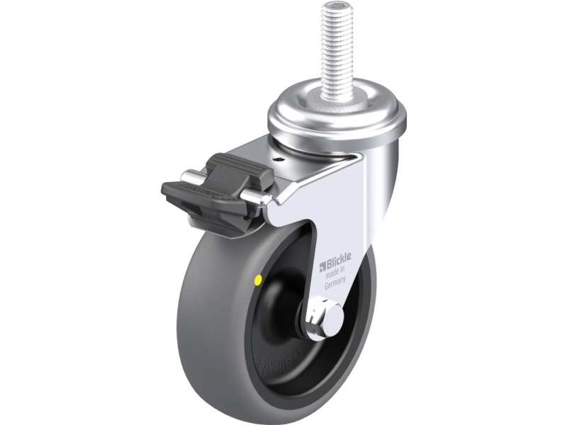 Blickle 636027 Lra-Tpa 75G-Fi-Els-Gs10 Lenkrolle Mit Bremse Ø75 Mm, 50 Kg