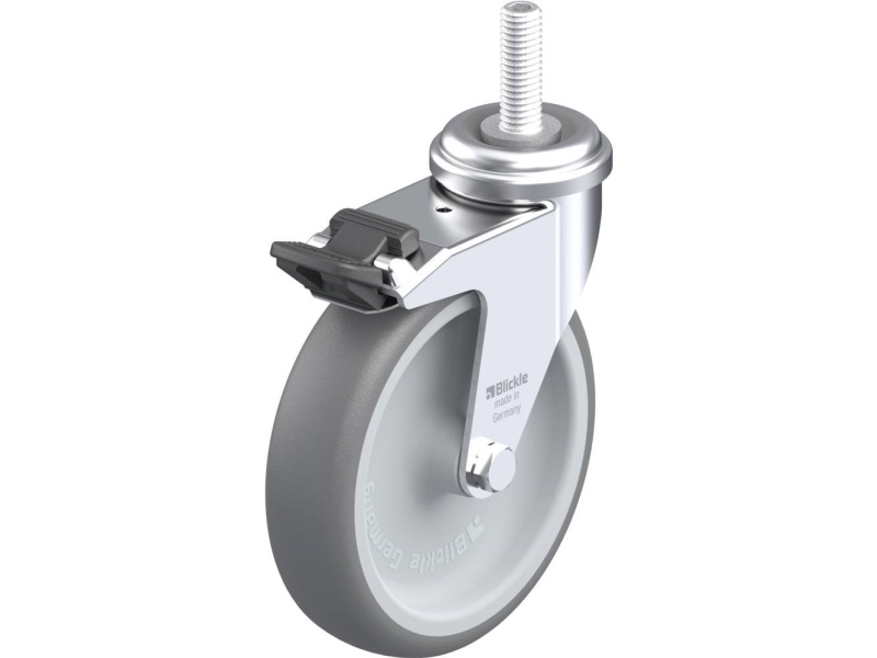 Blickle 457945 Lra-Tpa 100G-Fi-Gs10 Lenkrolle Mit Bremse Ø100 Mm, 70 Kg