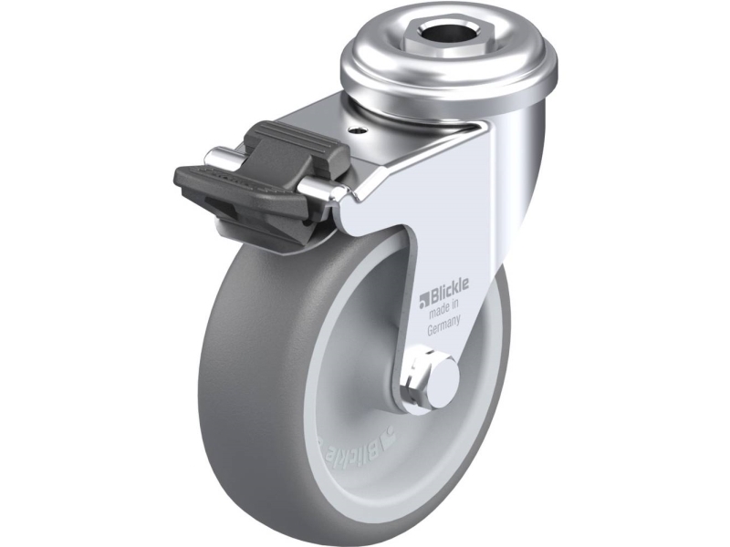 Blickle 365510 Lra-Tpa 75G-Fi Lenkrolle Mit Bremse 75 Mm 75 Kg
