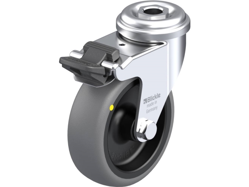 Blickle 608497 Lra-Tpa 75G-Fi-Els Lenkrolle Mit Bremse 75 Mm 50 Kg