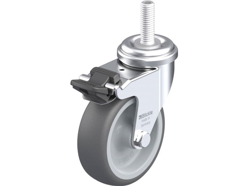 Blickle 848606 Lra-Path 75G-Fi-Gs10 Lenkrolle Mit Bremse Hjul-Durchmesser: 75 Mm Tragfähigkeit (Max.): 75 Kg 1 Stk