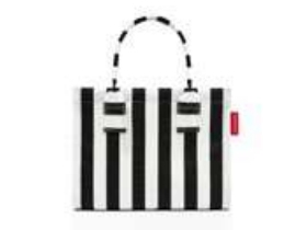 Reisenthel Daily Shopper Xs, Sort, Hvid, Polyester, Mulepose, Mønster, 4 L, 210 Mm