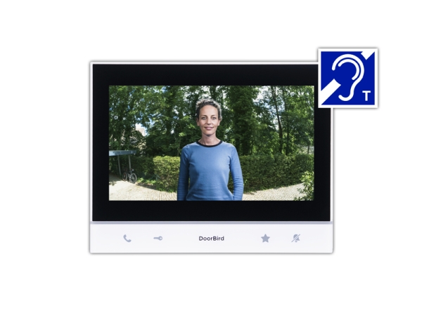Doorbird A1103t, 17,8 Cm (7"), Ips, 1024 X 600 Pixel, Kapazitiv, Weiß, Schwarz, Schnelles Ethernet