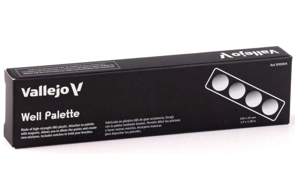 Vallejo B90004 - Well Palette med magnetfäste | Hobby - Färg vattenbaserad - Tillbehör | GameStuff