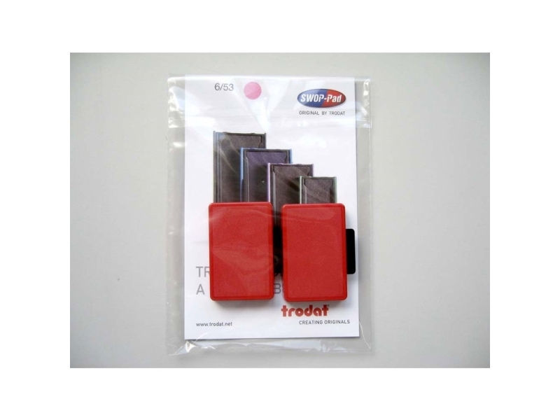 Trodat Ersatzstempelkissen 6/55, Rot Für Stempel 5205 - 1 Stück (6/55C)