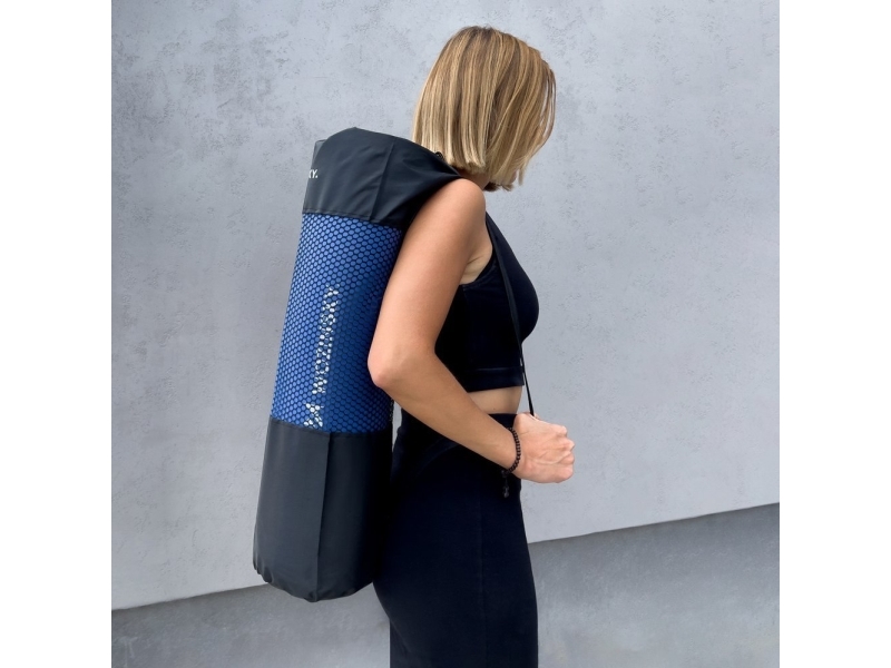Wozinsky tr&auml;ningsmatta 181 x 63 x 0,9 cm tjock tr&auml;nings-/yogamatta, svart