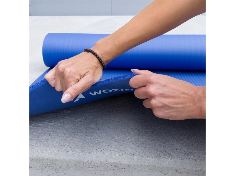 Wozinsky Gymnastik-/Yoga-Matte 181 X 63 X 0,9 Cm, Dick, Schwarz