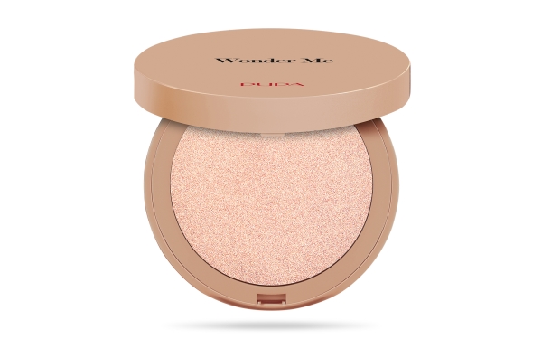 Pupa Wonder Me Glow Compact Highlighter Face Zero Effect Powder 101 Rose Gold 7.5Ml