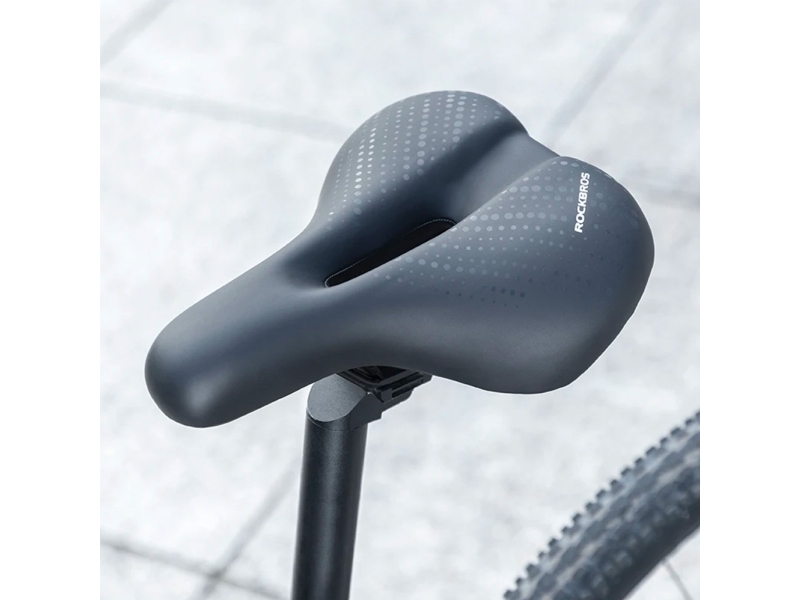 Cykelsadel - Ergonomisk design med trykaflastende højelastisk skum - Sort
