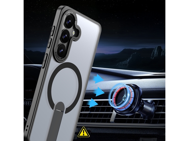 Hybrid Armor X Case Für Samsung Galaxy A57 Mit Stand, Kompatibel Mit Magsafe - Schwarz