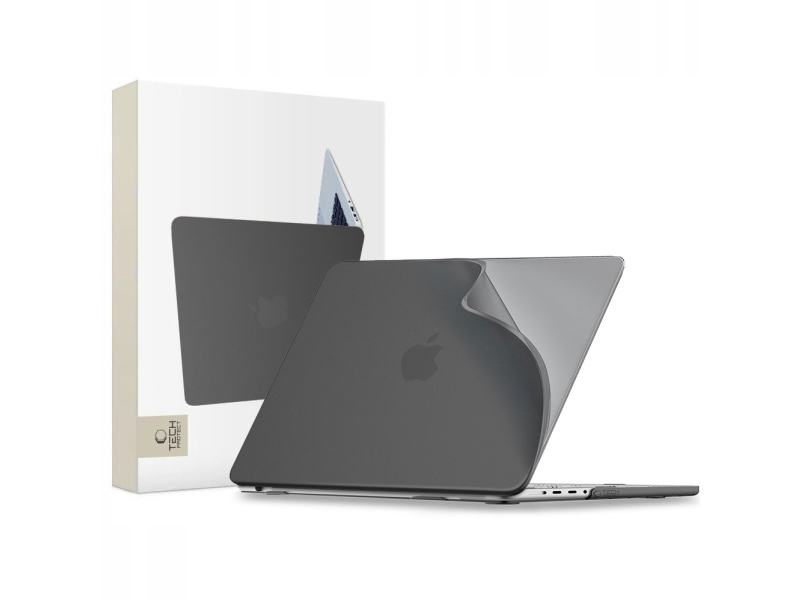 Tech-Protect Softshell Case Für Macbook Pro 16 M1-M5 / M5 Pro / M5 Pro Max 2021-2026 Matt Schwarz
