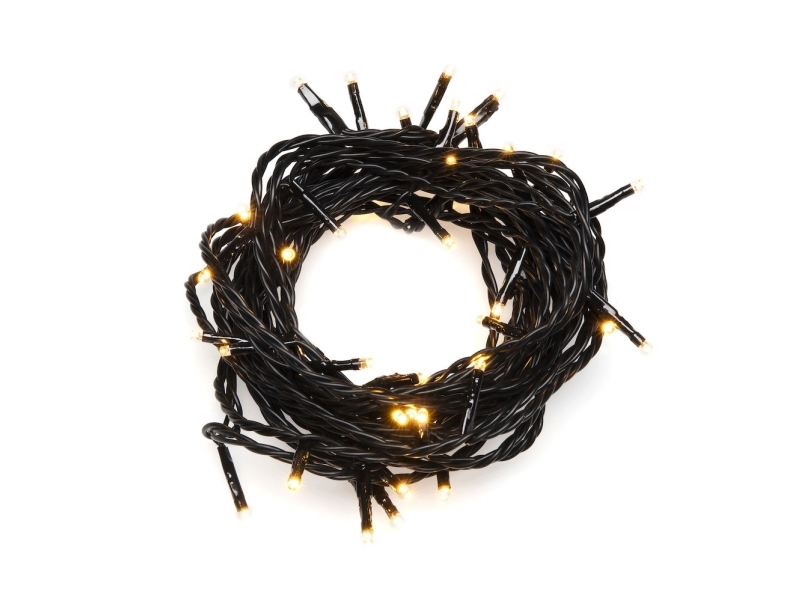 Konstsmide 3623-800SP, 200 Lampe( r), LED, Gul, 2300 K, Indendørs/udendørs, Sort