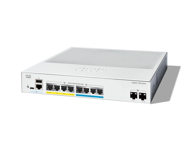 Cisco Catalyst C1300-8Mgp-2X, Managed, L2/L3, Gigabit Ethernet (10/100/1000), Power Over Ethernet (Poe), Rack-Einbau