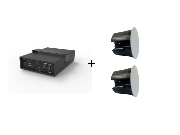 Vivolink Audiopack Subwoofer 6.5 40W + 2 x premium ceiling speakers (Limited Bundle Pack Offer), 2.1 kanaler, Ledningsført, 4 ohm (O), Sort