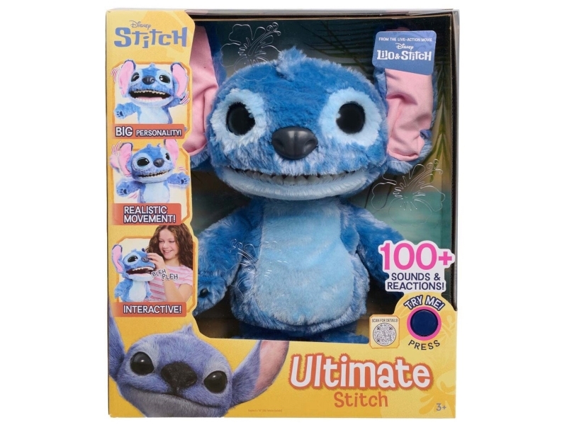 Disney Stitch Ultimate Feature Plush 34 cm -Stitch | Leksaker - Nallar - Interaktiva/elektroniska nallar | GameStuff