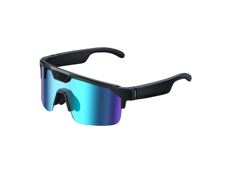 Zeblaze Q01 Smart-Sportbrille 8 Mp, Dual-Bildstabilisierung, Echtzeit-Übersetzung, Blau