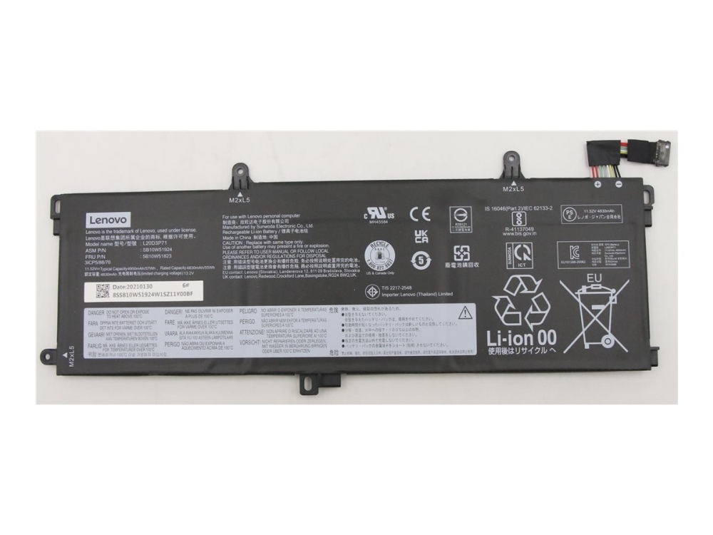 Ipc-Computer 5B10w51823, Akku, Lenovo, Lenovo Thinkpad P15s (20T4/20T5) , Lenovo Thinkpad W541 (20Ef/20Eg) , Lenovo Thinkpad T540p...
