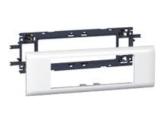 Legrand DLP - Cable raceway device bracket and frame fitting - 6 module support, for 65 mm cover - hvid, RAL 9003