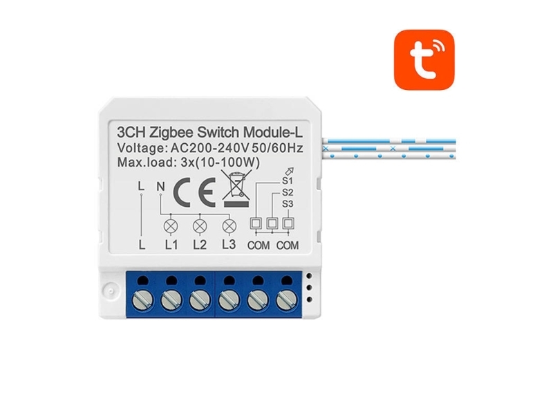 Avatto ZigBee doplåse smart switch uden nultråd Avatto LZWSM16-W3 TUYA