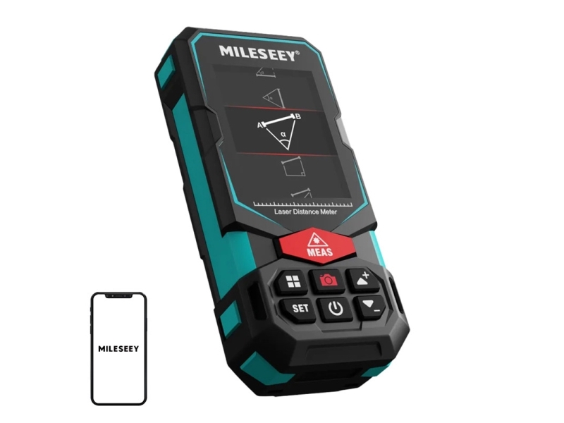 Mileseey laseravst&aring;ndsm&auml;tare med display 100 m S7