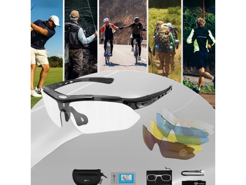 Rockbros 10003 Polarized Cycling Glasses - Black