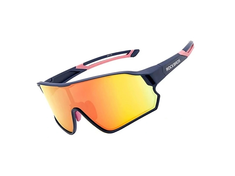 Rockbros 10134PL Polarized Cycling Glasses - Blue and Pink