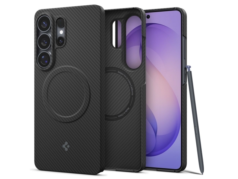 Spigen Air Skin Hard Case Med Magsafe Til Samsung Galaxy S26 Ultra S948, Sort Acs11029