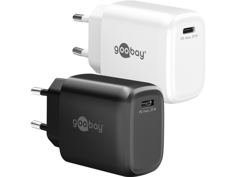Goobay GaN Fast Charger Adapter 25Watt 1xUSB-C Hvid