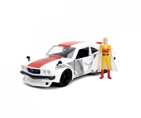 Jada Toys One Punch Man 1974 Mazda RX-3 1:24, Bil, 8 År, Metal, Flerfarvet