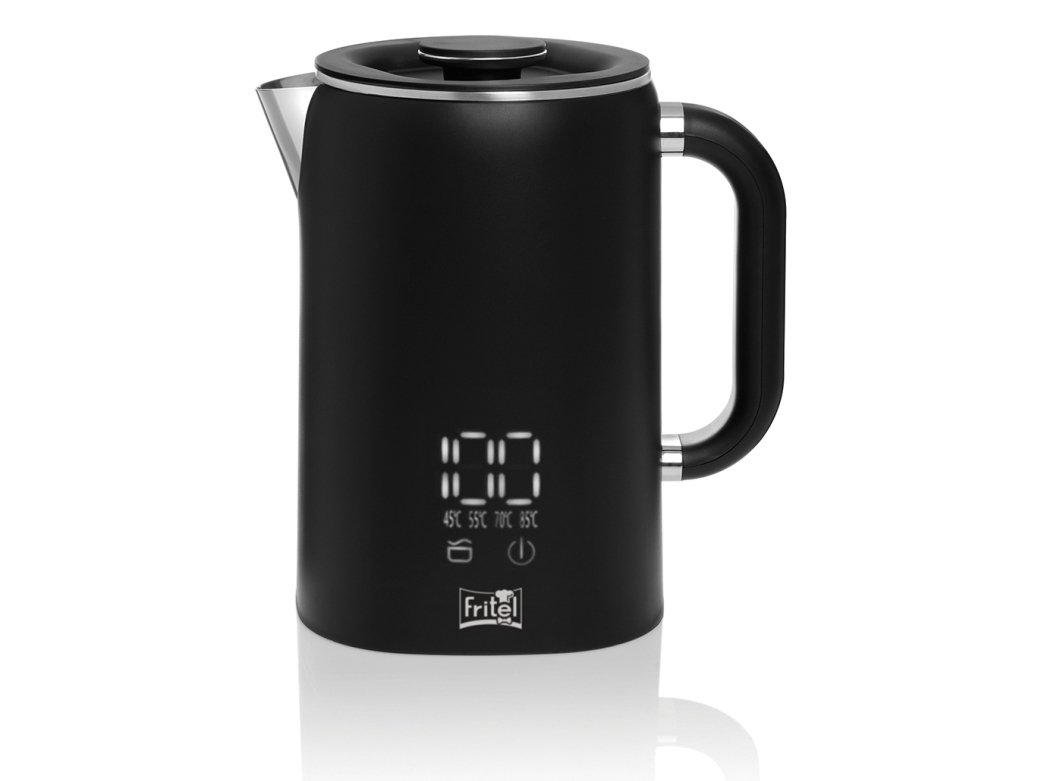 Fritel WK 2595, 1,7 l, 1500 W, Svart, Krom, Plast, Rostfritt stål, Justerbar termostat, Överhettningsskydd | Köksapparater - Juice, is och vatten - Vattenkokare | GameStuff