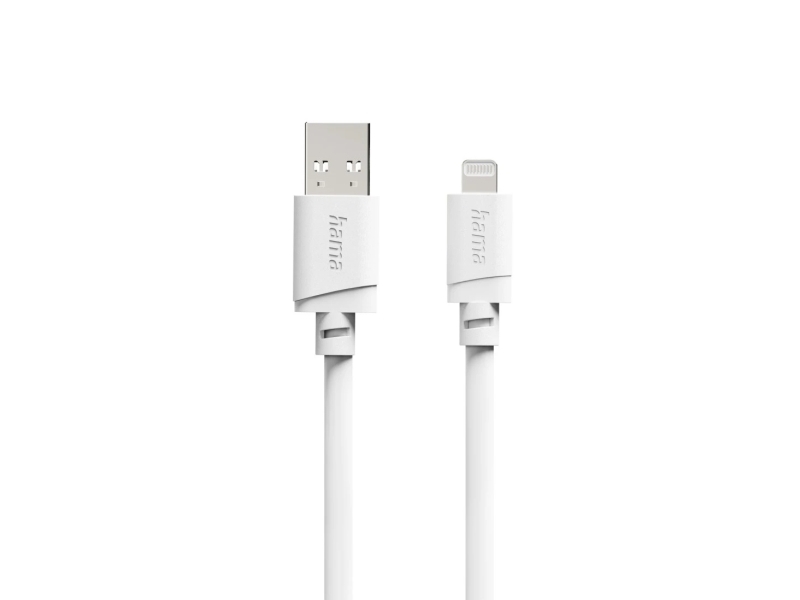 Hama 00201800, 1 M, Lightning, Usb A, Hanstik, Hanstik, Hvid