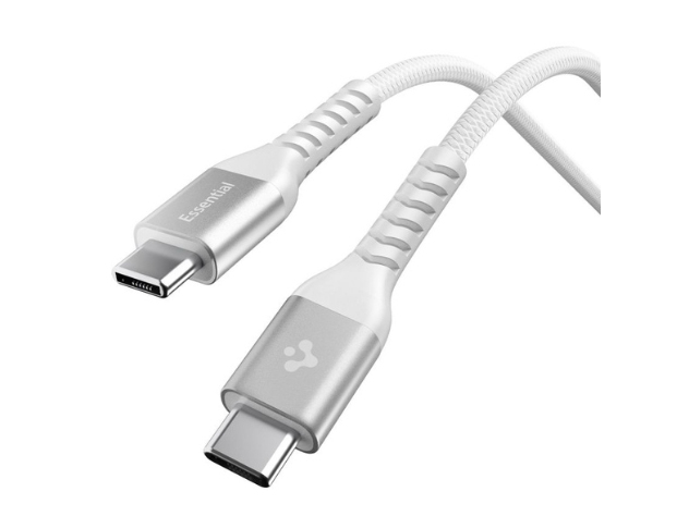 Spigen Eb10010cca Essential, 1 M, Usb C, Usb C, Usb 2.0, 0,48 Gbit/S, Weiß
