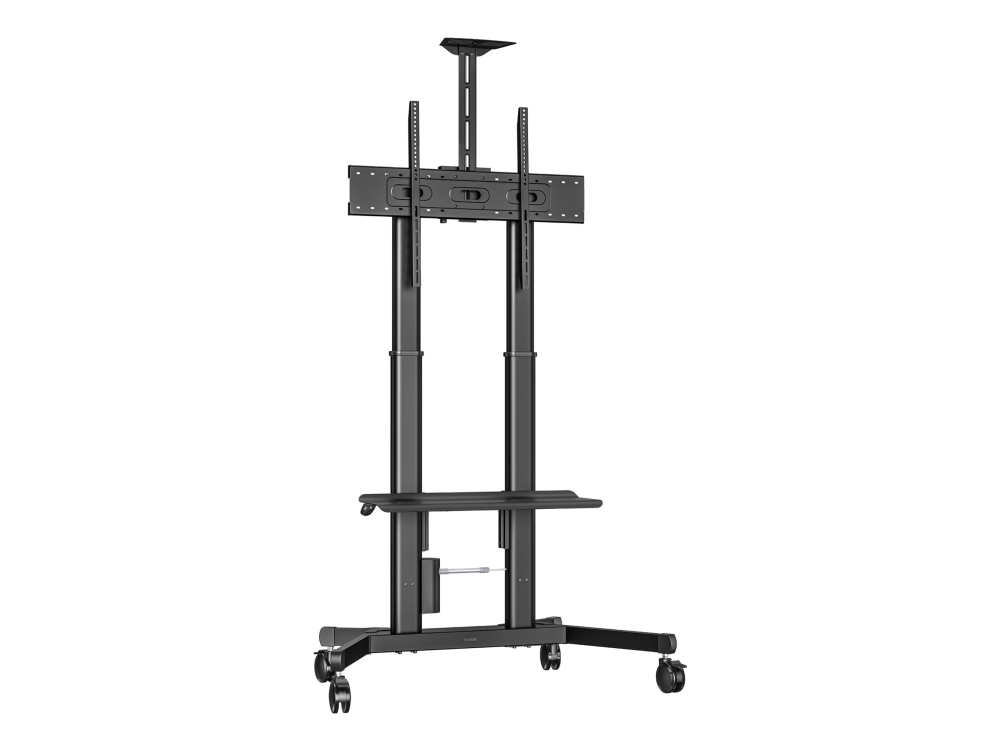 Vision X-Series Vfm-F26m - Vogn Med Hjul - For Lcd Display - Motorised - Stål - Sandblæst Sort - Skærmstørrelse: 55"-100"