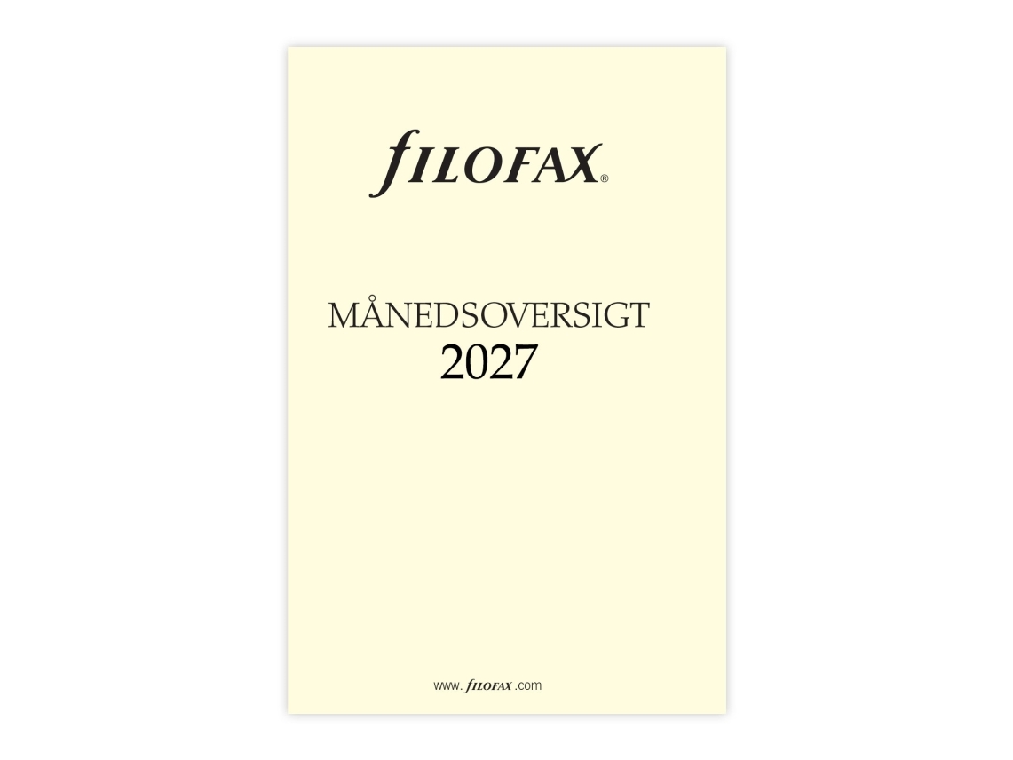Månedsoversikt Pocket 2027 Dansk