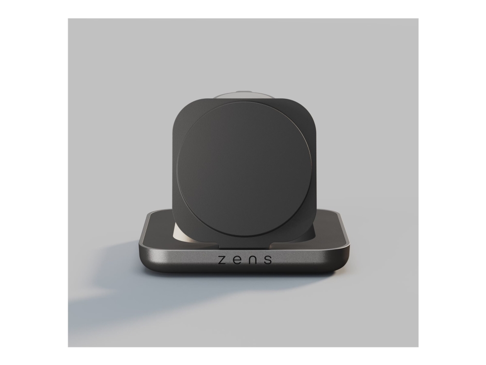 Zens Nightstand Charger Pro 2 - Trådløs Opladningsstander + Ac-Strømadapter - 15 Watt - Sort