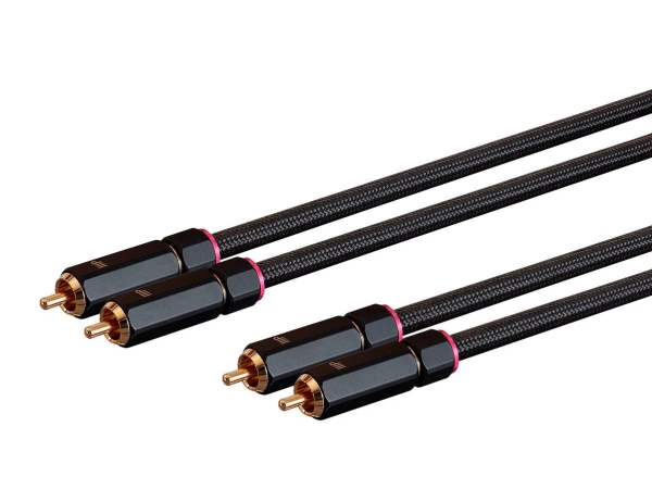 Monoprice Onix Series, 2 X Rca, Stecker, 2 X Rca, Stecker, 1,8 M, Schwarz