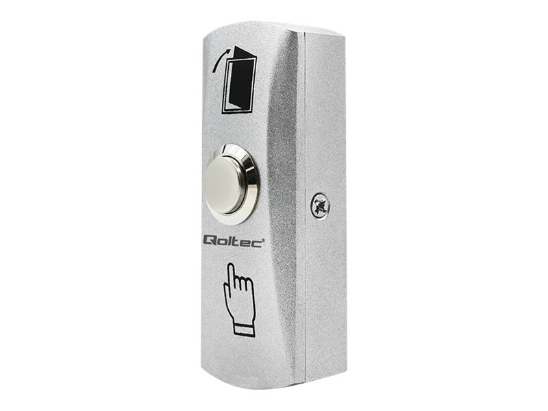 Qoltec 52451 Metall-Ausgangstaster Silber