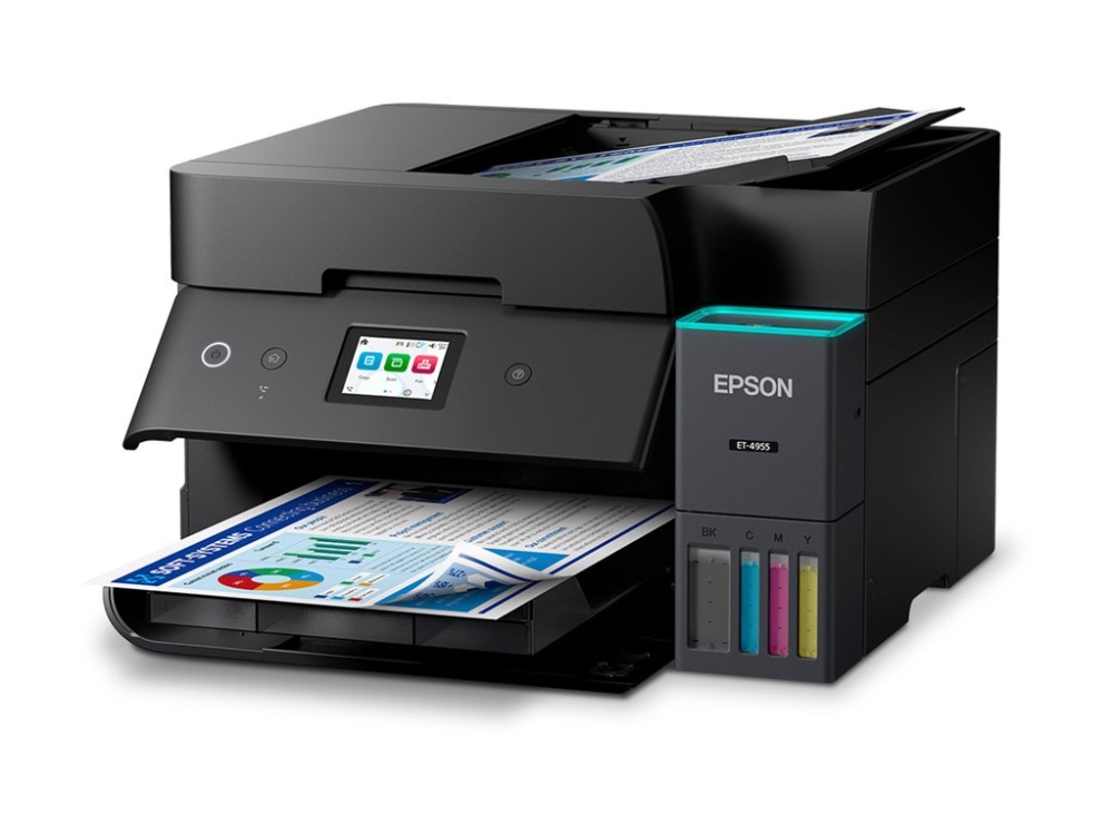 Epson Ecotank Et-4955 – Multifunktionsdrucker – Farbe – Tintenstrahldrucker – Its – A4 (210 X 297 Mm) (Original) - A4/Letter (Medien) – Bis Zu 12 Sei