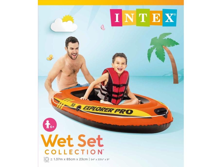 GUMMIBÅT INTEX EXPLORER 1 PERSON  6+
